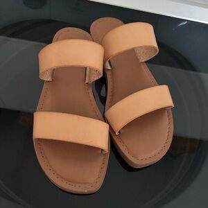 Tan Leather Women's Sandals